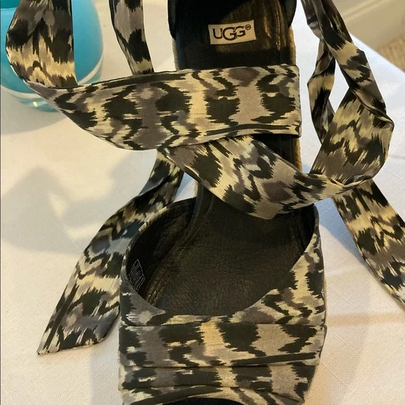 UGG Lucianna Espadrille Wedge size 8 - Picture 2 of 6